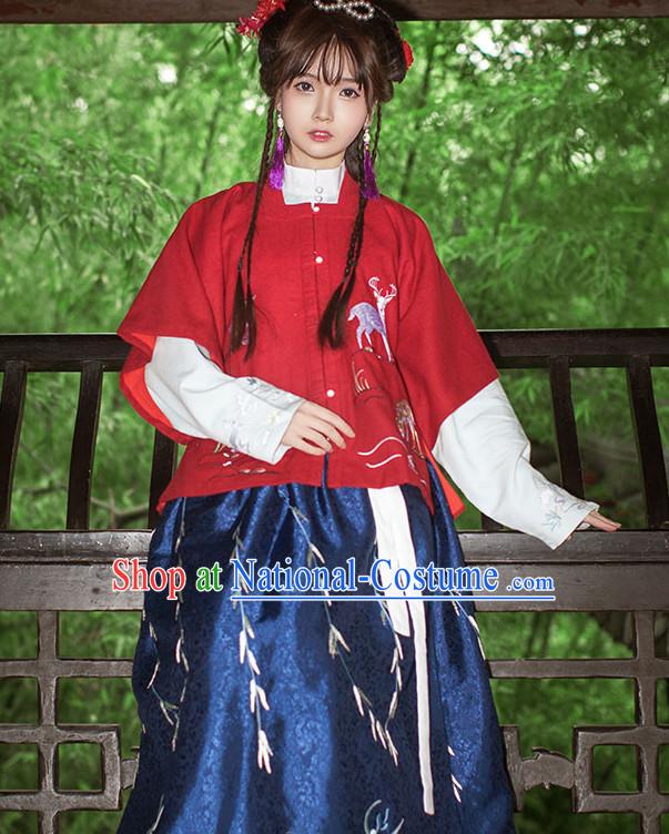 Asian Fashion Chinese Ancient Ming Dynasty Princess Clothes Costume China online Shopping Traditional Costumes Dress Wholesale Culture Clothing and Hair Jewelry for Women