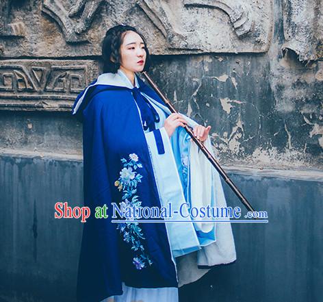 Asian Fashion Chinese Ancient Mantle Cape Clothes Costume China online Shopping Traditional Costumes Dress Wholesale Culture Clothing and Hair Jewelry for Women