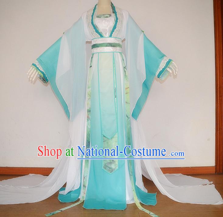 Chinese Costume Ancient Dress Classic Garment Suits Imperial Princess Queen Emperor Clothing for Women