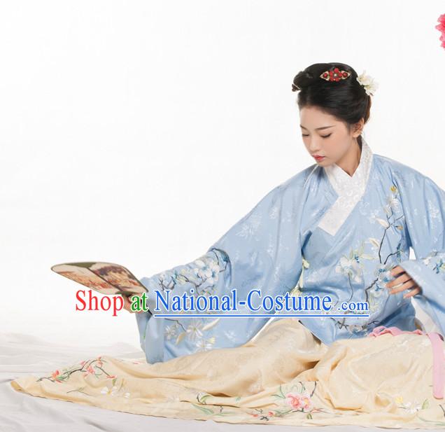 Chinese Ancient Ming Dynasty Spring Summer Costume China online Shopping Traditional Costumes Dress Wholesale Asian Culture Fashion Clothing and Hair Accessories for Women