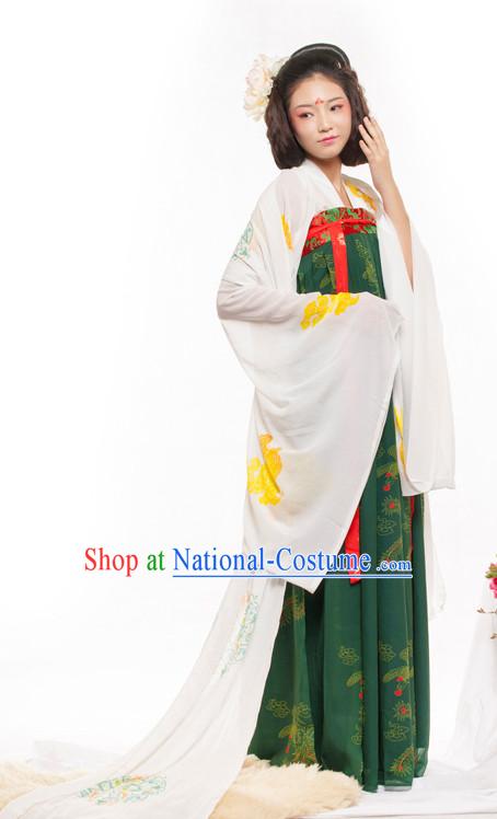 Chinese Ancient Tang Dynasty Princess Spring Summer Costume China online Shopping Traditional Costumes Dress Wholesale Asian Culture Fashion Clothing and Hair Accessories for Women