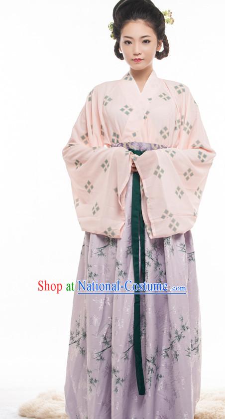 Chinese Ancient Han Dynasty Princess Spring Summer Costume China online Shopping Traditional Costumes Dress Wholesale Asian Culture Fashion Clothing and Hair Accessories for Women