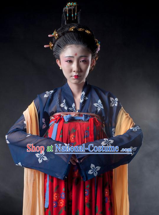 Chinese Ancient Tang Dynasty Princess Clothes Costume China online Shopping Traditional Costumes Dress Wholesale Asian Culture Fashion Clothing and Hair Accessories for Women