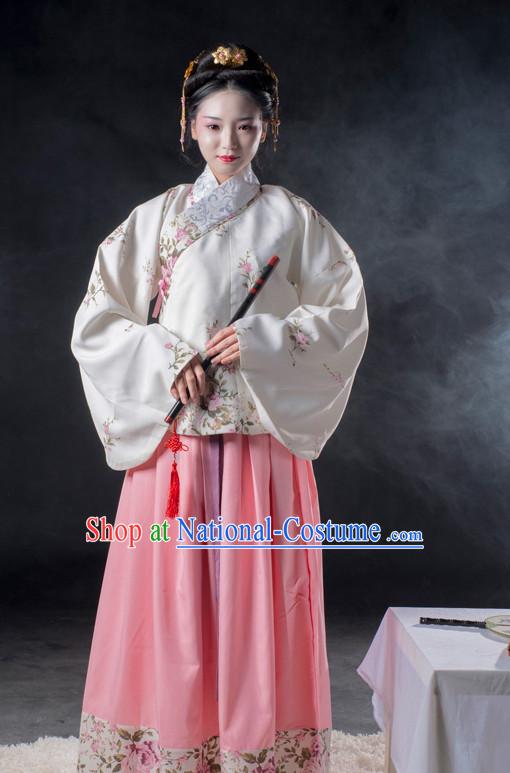 Chinese Ancient Ming Dynasty Lady Clothes Costume China online Shopping Traditional Costumes Dress Wholesale Asian Culture Fashion Clothing and Hair Accessories for Women