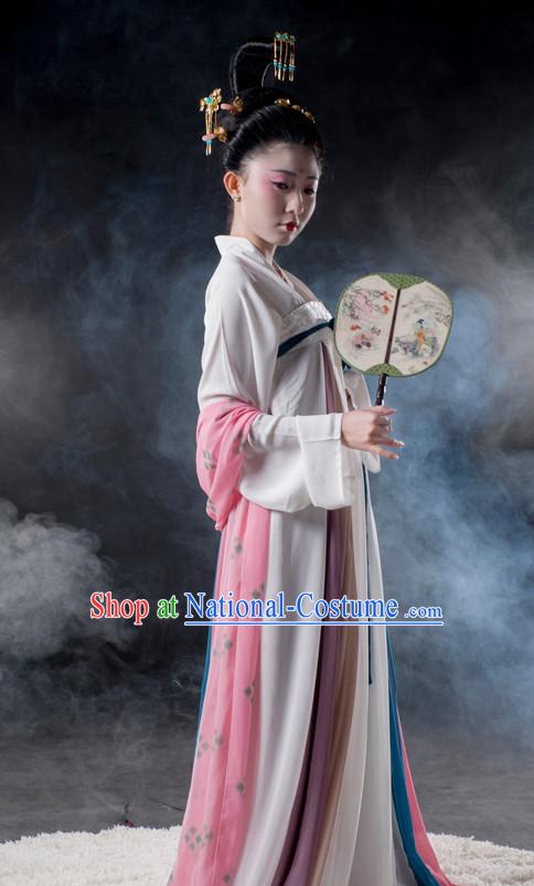 Chinese Ancient Dynasty Lady Clothes Costume China online Shopping Traditional Costumes Dress Wholesale Asian Culture Fashion Clothing and Hair Accessories for Women