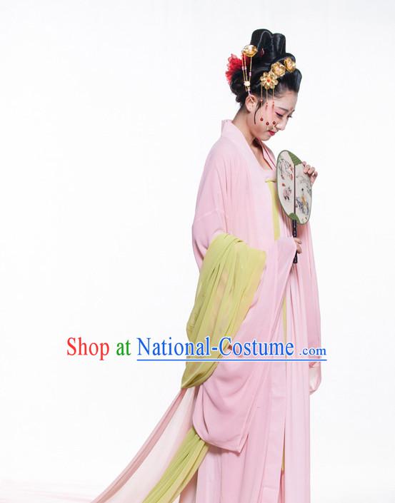 Chinese Ancient Tang Dynasty Lady Clothes Costume China online Shopping Traditional Costumes Dress Wholesale Asian Culture Fashion Clothing and Hair Accessories for Women