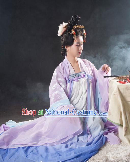 Chinese Ancient Tang Dynasty Lady Clothes Costume China online Shopping Traditional Costumes Dress Wholesale Asian Culture Fashion Clothing and Hair Accessories for Women