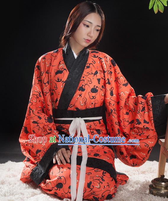 Asian Fashion Chinese Ancient Han Dynasty Lady Clothes Costume China online Shopping Traditional Costumes Dress Wholesale Culture Clothing and Hair Accessories for Women