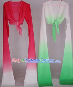 Color Transition Chinese Classical Water Sleeve Dance Props