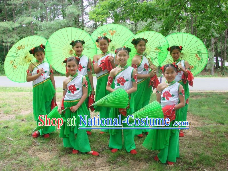 Stage Performance Chinese Folk Group Dance Costume Chinese Costumes Carnival Costumes Fancy Dress National Garment