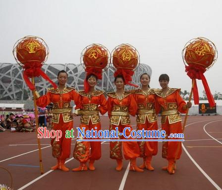 Chinese Folk Dragon Dancer Costume Chinese Costumes Carnival Costumes Fancy Dress National Garment