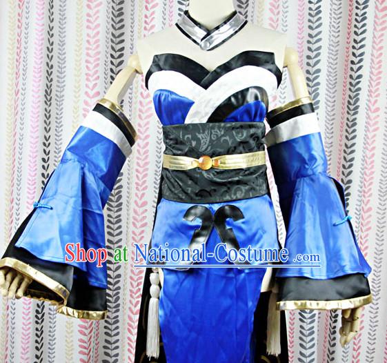 Ancient Asian Chinese Japenese Korean Knight Cosplay Costumes for Women