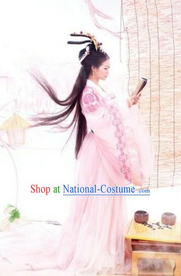 Traditional Chinese Fairy Costumes and Hair Jewelry Complete Set