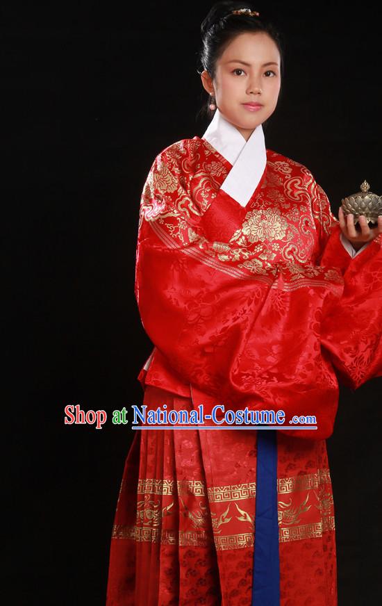 Chinese Costume Ancient Asian Korean Japanese Clothing Han Dynasty Clothes Garment Outfits Suits Women Men