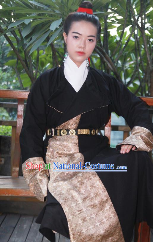 Chinese Costume Ancient Asian Korean Japanese Clothing Tang Dynasty Clothes Garment Outfits Suits for Women or Men