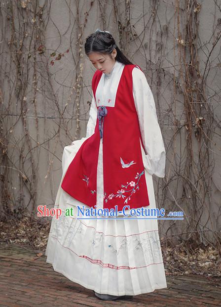 Chinese Costume Ancient Asian Korean Japanese Clothing Ming Dynasty Clothes Garment Outfits Suits for Women