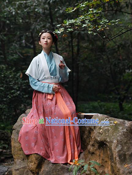 Chinese Costume Ancient Asian Clothing Han Dynasty Clothes Garment Outfits Suits