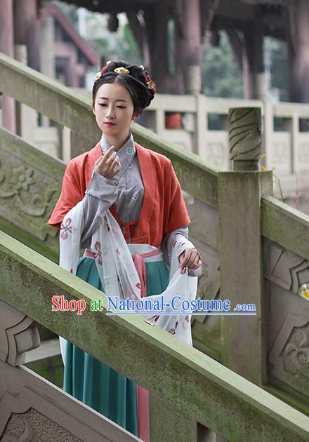 Chinese Costume Ancient Asian Korean Japanese Clothing Han Dynasty Clothes Garment Outfits Suits for Women