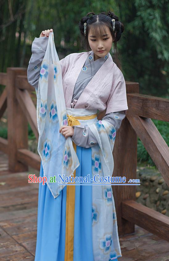 Chinese Costume Ancient Asian Korean Japanese Clothing Han Dynasty Clothes Garment Outfits Suits for Women