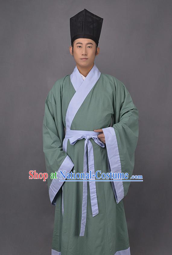 Chinese Costume Ancient Asian Korean Japanese Clothing Han Dynasty Clothes Garment Outfits Suits for Men