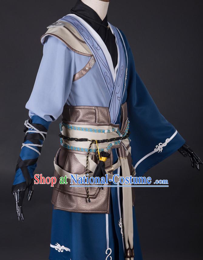 Ancient Chinese Knight Costumes Complete Set for Men