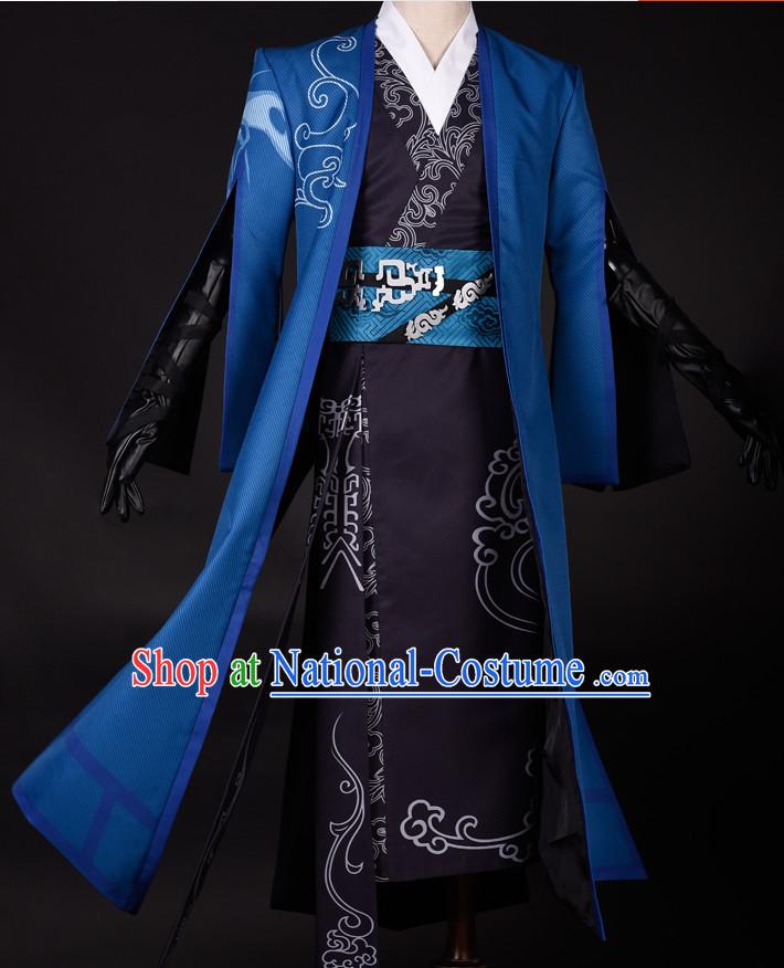 Ancient Chinese Knight Costumes Complete Set for Men