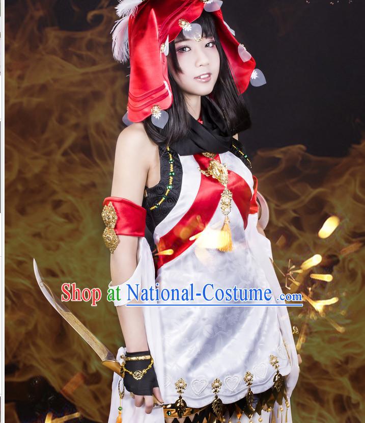 Chinese Classic Hanfu Garment Dress Costumes Japanese Korean Asian King Clothing Costume Dress Adults Cosplay