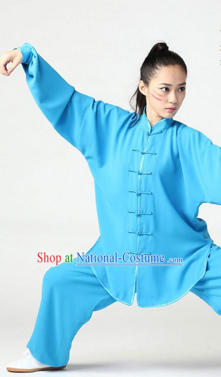 Blue Top Kung Fu Martial Arts Karate Wing Chun Supplies Training Uniforms Gear Clothing Shop for Kids and Adults