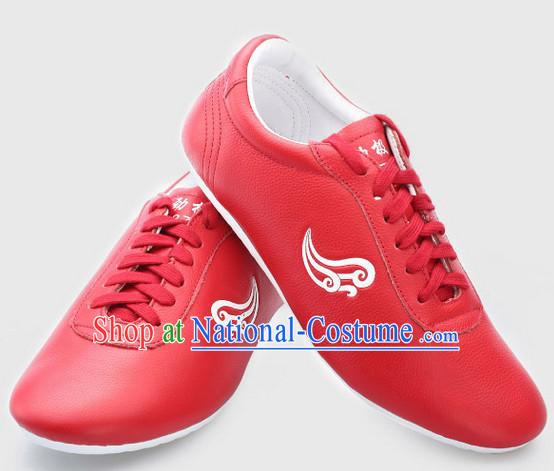 Top Kung Fu Martial Arts Karate Wing Chun Supplies Training Shop Cowhide Shoes for Kids and Adults