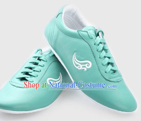 Top Kung Fu Martial Arts Karate Wing Chun Supplies Training Shop Cowhide Shoes for Kids and Adults