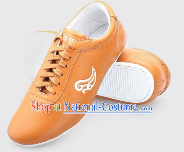 Top Kung Fu Martial Arts Karate Wing Chun Supplies Training Shop Cowhide Shoes for Kids and Adults