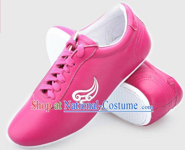 Top Kung Fu Martial Arts Karate Wing Chun Supplies Training Shop Cowhide Shoes for Kids and Adults