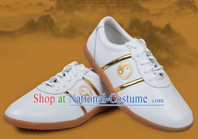 Top Kung Fu Martial Arts Karate Wing Chun Supplies Training Shop Cowhide Shoes for Kids and Adults