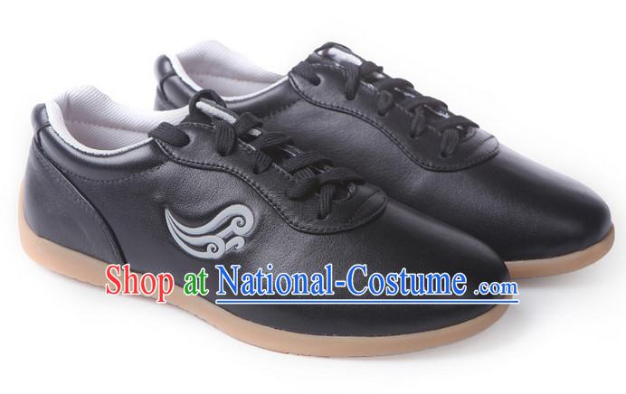 Top Kung Fu Martial Arts Karate Wing Chun Supplies Training Shop Cowhide Shoes for Kids and Adults