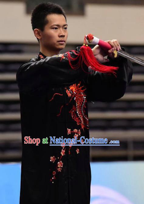 Tai Chi Swords Taiji Tai Ji Sword Martial Arts Supplies Chi Gong Qi Gong Kung Fu Kungfu Uniform Clothing Costume Suits Uniforms for Men and Boys