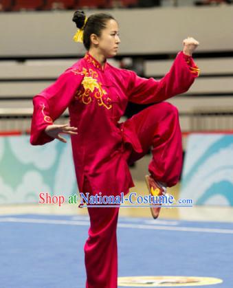 Top Tai Chi Sword Competition Outfit Taiji Swords Contest Jacket Pants Supplies Custom Kung Fu Costume Wu Shu Clothing Martial Arts Costumes for Men Women Kids Boys Girls