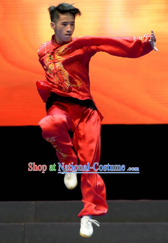 Top Tai Chi Sword Competition Outfit Taiji Swords Contest Jacket Pants Supplies Custom Kung Fu Costume Wu Shu Clothing Martial Arts Costumes for Men Women Kids Boys Girls