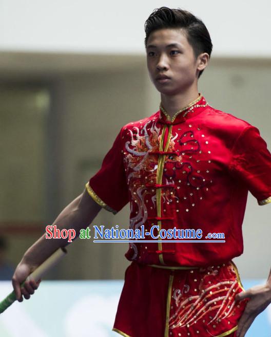 Top Wushu Competition Suits Southern Fist Tourament Qigong Kung Fu Training Karate Clothes Shaolin Outfit Martial Arts Uniform for Men Women Girls Boys Kids Adults