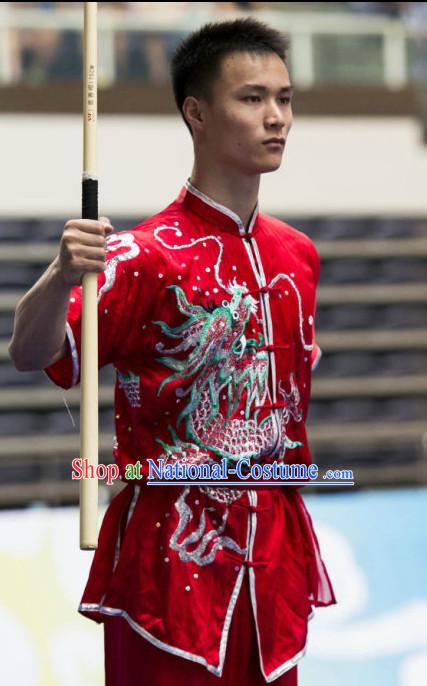 Top Wushu Competition Suits Southern Fist Tourament Qigong Kung Fu Training Karate Clothes Shaolin Outfit Martial Arts Uniform for Men Women Girls Boys Kids Adults