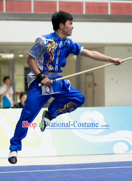 Top Wushu Competition Suits Southern Fist Tourament Qigong Kung Fu Training Karate Clothes Shaolin Outfit Martial Arts Uniform for Men Women Girls Boys Kids Adults