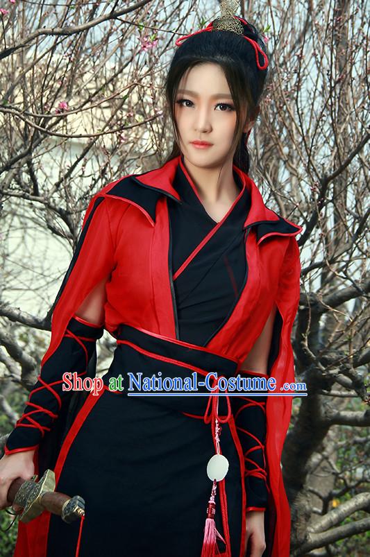 Chinese Costume Ancient China Dress Classic Garment Suits Knight Cosplay Clothes Clothing Complete Set for Men or Women