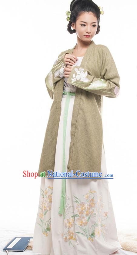 Chinese Costume Ancient Chinese Costumes Japanese Korean Asian Fashion Song Dynasty Han Fu Suits Outfits Garment Dress Clothes for Women