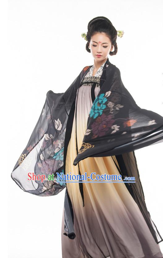 Chinese Costume Ancient Chinese Costumes Japanese Korean Asian Fashion Tang Dynasty Han Fu Suits Outfits Garment Dress Clothes for Women