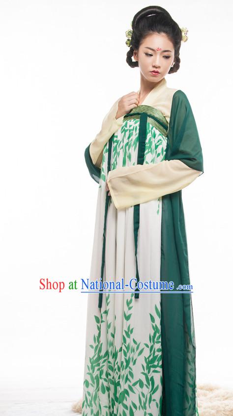 Chinese Costume Ancient Chinese Costumes Japanese Korean Asian Fashion Tang Dynasty Han Fu Suits Outfits Garment Dress Clothes for Women