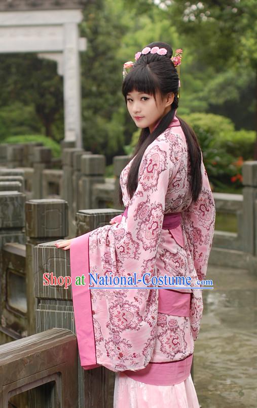 Chinese Costume Ancient Chinese Costumes Han Fu Suits Outfits Garment Dress Clothes for Women