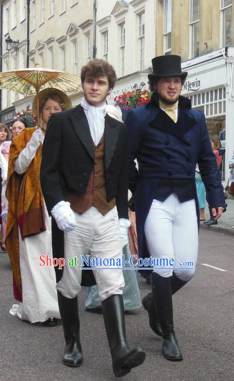 England Folk Costume Traditional Garment Classic Clothing Complete Set for Men _the Left One_