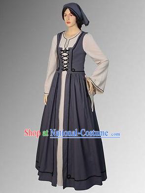 Traditional Medieval Costume Renaissance Costumes Historic Farmer Clothing Complete Set