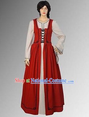 Traditional Medieval Costume Renaissance Costumes Historic Farmer Clothing Complete Set