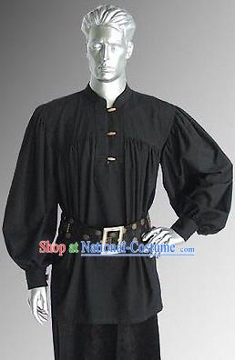 Traditional Medieval Costume Renaissance Costumes Historic Pirate Clothing Complete Set for Men