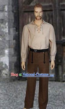 Traditional Medieval Costume Renaissance Costumes Historic Clothing Complete Set for Men